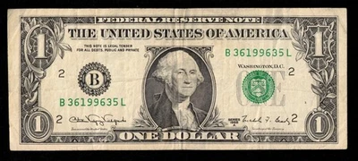 1988A $1 FRN B-L BLOCK WEB NOTE VF - Image 1 of 3