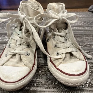Converse Kinder All Star Low Top weiß Canvas Schuhe Gr. 11 - Bild 1 von 12