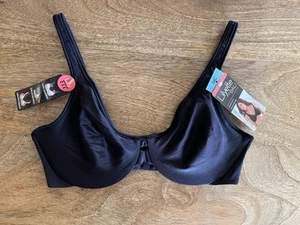 Lilyette By Bali Minimizer Underwire Bra Style 0904 Black 34C - Picture 1 of 5