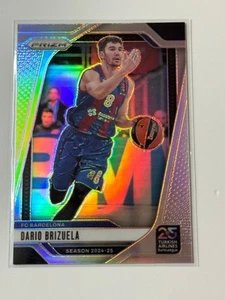 2024-25 Panini Prizm EuroLeague Silver Prizm #61 Dario Brizuela - Picture 1 of 2