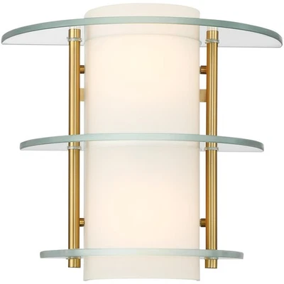 Aplique de pared Newell de latón cálido Savoy House Lighting 9-8606-2-322 Foto 1 de 4