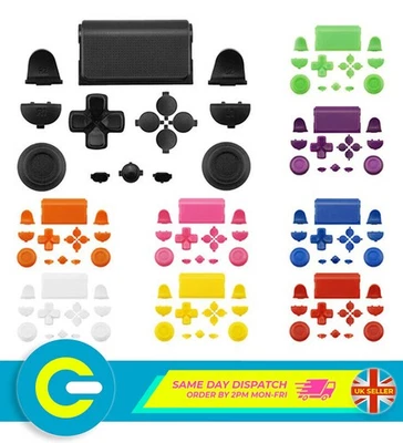 V2 040 Replacement Buttons Kit Set for Playstation 4 PS4 Pro Controller - Image 1 of 2