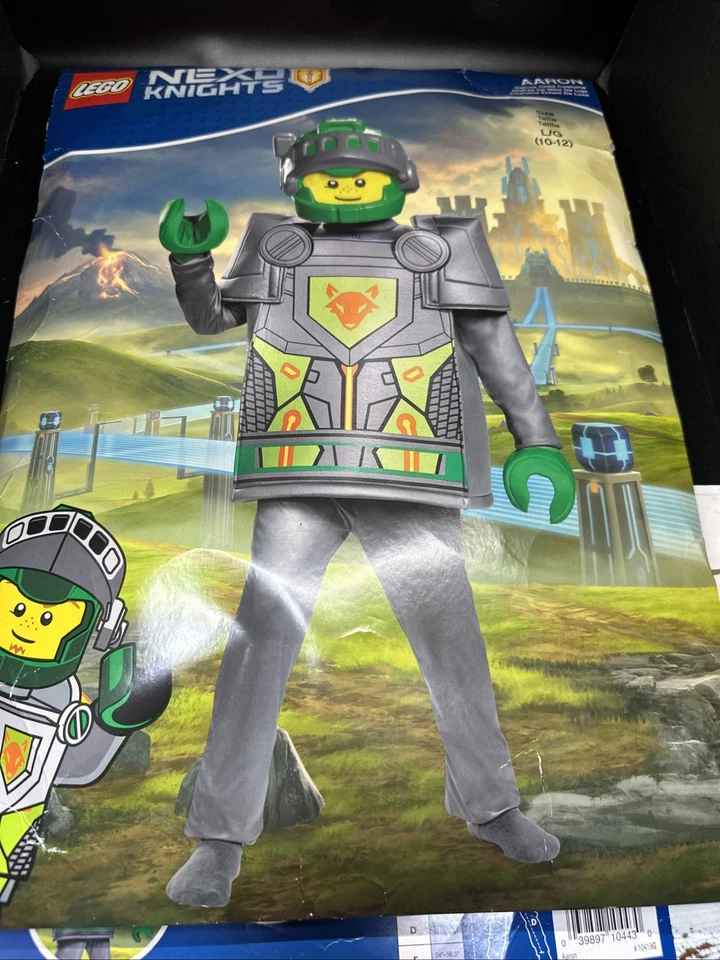 LEGO NEXO KNIGHTS, Disfraz Infantil Deluxe, “Aaron”, Talla Grande (10-12) Halloween Foto 1 de 4