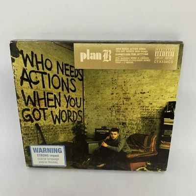 Plan B QUIÉN NECESITA ACCIÓN CUANDO TIENES PALABRAS Álbum CD ACEPTABLE ESTADO Envío Gratuito Foto 1 de 4
