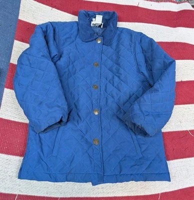 Chaqueta Lilly Pulitzer Niñas Azul Acolchada Pana Cuello Talla 6 Niños Tareas Abrigo Foto 1 de 4