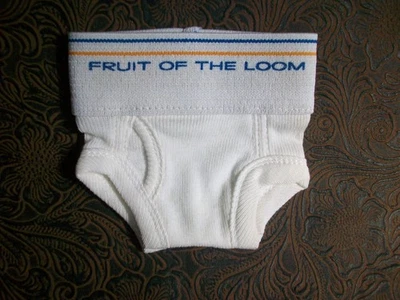 Fruit of the Loom Mini-Underwear from 1997 Magazine Advertisement Doll Size - Image 1 of 3