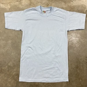 Camiseta en blanco vintage Fruit of the Loom MEJOR azul claro hecha en EE. UU. Componentes S - Imagen 1 de 5