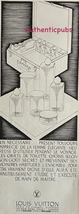PUBLICITE LOUIS VUITTON FLACON NECESSAIRE DE TOILETTE VANITY DE 1927 FRENCH AD - Picture 1 of 1