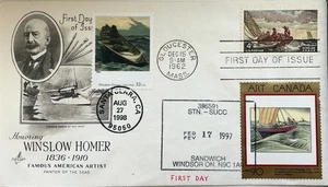 HNLP Hideaki Nakano 1297 3236 Winslow Homer w/Art Canada 3 X FDC - Picture 1 of 1