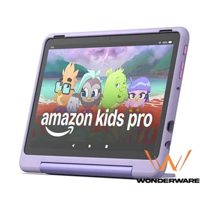 Amazon Fire HD 10 Kids Pro neuste Gen 32GB, 10 Zoll Lila Happy-Day-Design - Bild 1 von 3