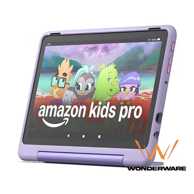 Amazon Fire HD 10 Kids Pro neuste Gen 32GB, 10 Zoll Lila Happy-Day-Design - Bild 1 von 3