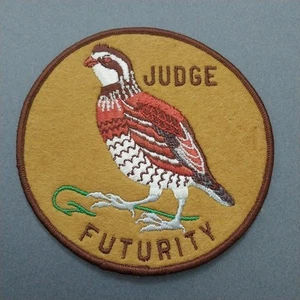 Judge Futurity Scouting? Phesant Bird Felt Jacket 5 1/4" Sew On Patch - Picture 1 of 3