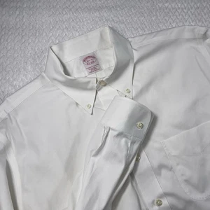 Brooks Brothers traditionelle Passform weiß Button-Down Hemd Größe 16,5-33 ** - Bild 1 von 9