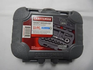 Craftsman 1/4" Drive Standard Metric Sockets Ratchet Extension Set USA NIB 34860 - Bild 1 von 2