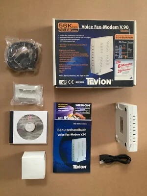TEVION VOICE FAX-MODEM V.90 MD 9896 NOS - neu - Bild 1 von 3