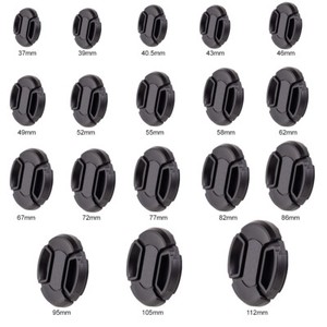 Centre Pinch Front Lens Cap Snap-on sizes 37mm-112mm for Nikon Canon Sony Lenses