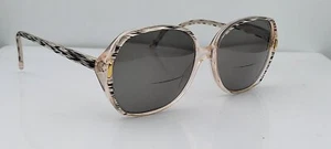 Vintage Titmus Black White Translucent Oval Sunglasses FRAMES ONLY USA - Picture 1 of 5
