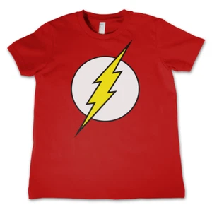 T-shirt Bazinga - Maglietta Logo Flash in cotone colore rosso - Foto 1 di 3