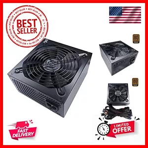 Jupiter 600W 80 Plus Bronze Certified Active PFC ATX Gaming Power Supply, Sup... - Picture 1 of 6