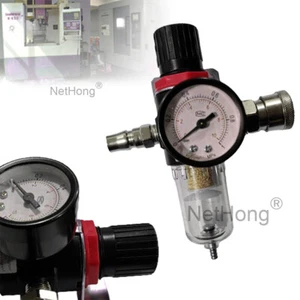 1/4" Air Pressure Regulator Compressor Moisture Trap Filter Oil Water Separator - Picture 1 of 12