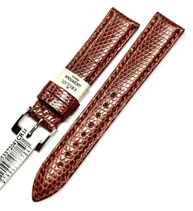 Echtes Eidechse Afrika Armband 18/16 Gold Morellato für Uhr Herren Damen - Bild 1 von 6