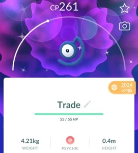 Unown Shiny - D, Registered, Pokemon Go - Afbeelding 1 van 1