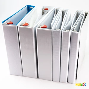 Lot of 12 3"-1" Customizable View 3-Ring Binder 2"-1" Slant-D Ring O-Ring White - Picture 1 of 5