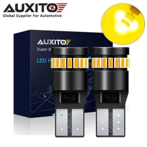 2x Auto SMD Yellow 12V LED car light Bulbs For LED Indicator Light T10 Bulbs - Picture 1 of 9