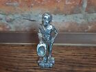 Vintage Pewter Figure - Boy With Hat 80mm high