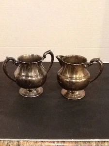 JUEGO DE AZUCARERO PLATA ANTIGUA SOBRE COBRE CREMA Y PLATA LB - Imagen 1 de 5