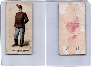 Tarjeta de tabaco Kinney N224 1887, militar, Austria, artillería (A6) - Imagen 1 de 1