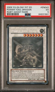 2009 YUGIOH 1ST ED RGBT-EN042 POWER TOOL DRAGON GHOST RARE PSA #5 EX #84831881 - Picture 1 of 2