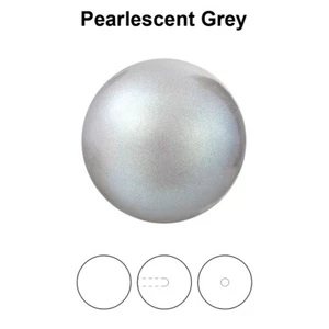 Genuine PRECIOSA 131 10 012 Round MAXIMA Nacre Pearls Half Drilled * Many Colors - Picture 1 of 42