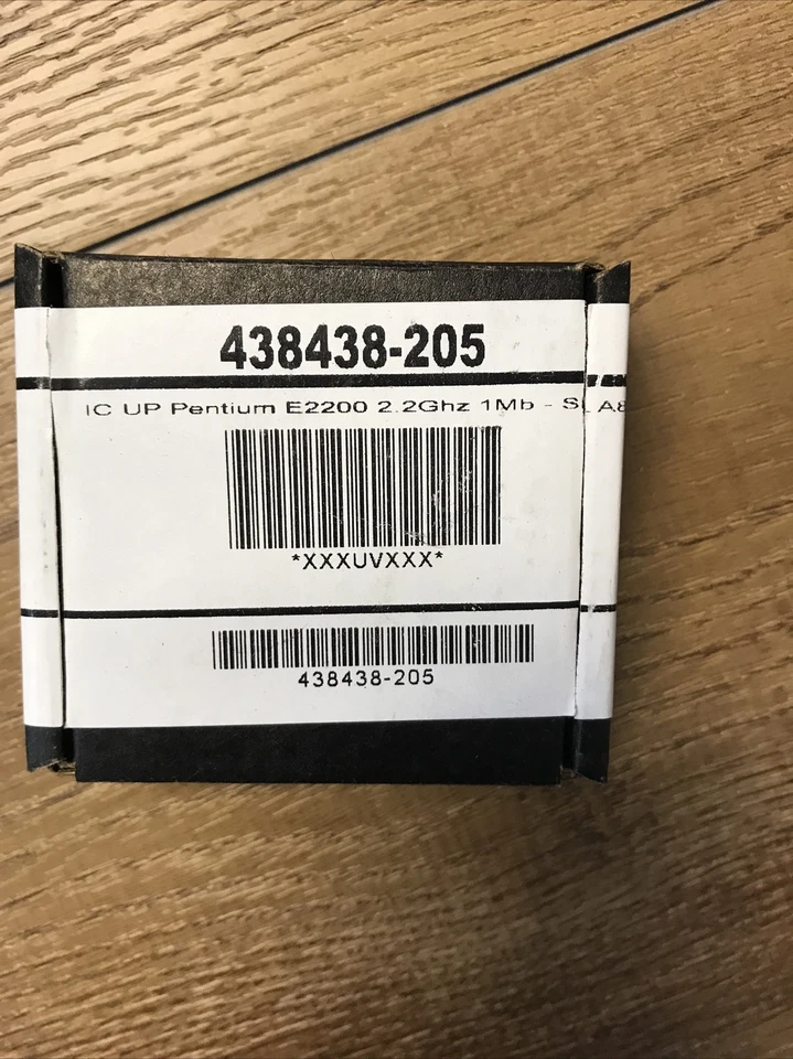 Intel Pentium E2200 Dual Core Processor 2.20Ghz SLA8X HP 438438-205 New Sealed - Image 1 of 2