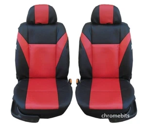 VORDERE ROTE LEDER SITZBEZÜGE FÜR FIAT DOBLO FIORINO DUCATO IVECO DAILY - Bild 1 von 1