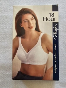 Playtex Bra Womens White Wirefree 18 Hour Comfort Strap 4693 Size 38C - Picture 1 of 5