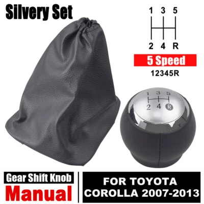 5 velocidades para Toyota Corolla 2007 2008 2009 2010-2013 botão de câmbio bota - Imagem 1 de 4