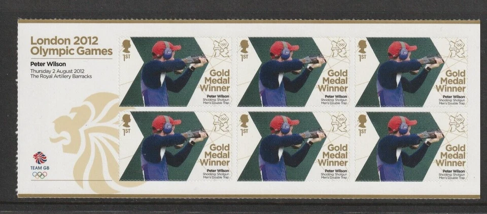 GB 2012 ganadores olímpicos - Peter Wilson - hoja - SG 3345a - u/m Foto 1 de 1