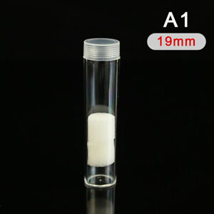 19-32mm Clear Plastic Roll Coins Storage Tube Protective Tube Coins Collect