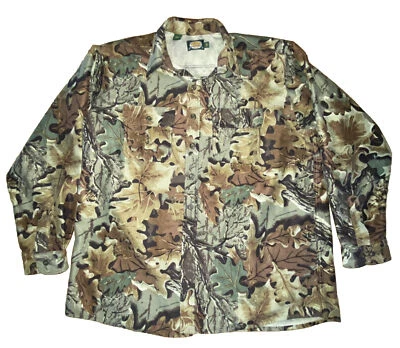 CABELA'S Camo Hunting Shirt Button Front Made In USA Size Mens 2XL Tall EUC - Image 1 of 4