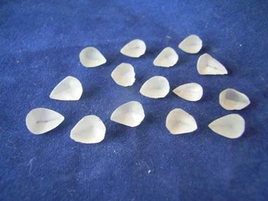 Topaz Facet Rough Preforms White / Silver Topaz 15 Pear Facet Preforms 22.65 Cts - Picture 1 of 1