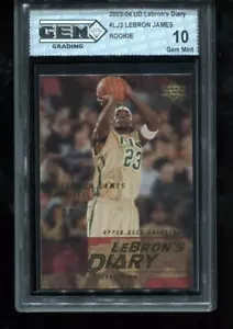 Lebron James RC 2003-04 Upper Deck UD Lebron's Diary #LJ3 Rookie GEM MINT 10 - Picture 1 of 2