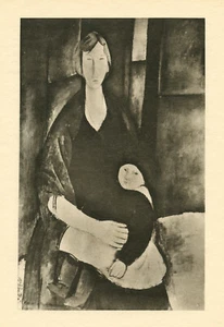 Amedeo Modigliani "Maternite" imprimé en 1926 - Photo 1 sur 1