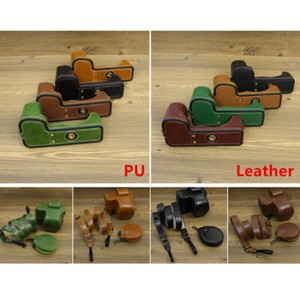 PU Leather Cover Case Base for Fuji X-S20 & 15-45mm F3.5-5.6 or XF35mm F2 Lens