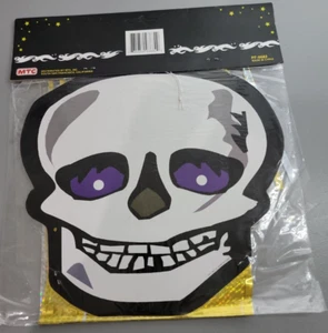 DECORACIÓN HALLOWEEN 30" Oropel Viento Waver Calavera Nuevo Nuevo de Colección Años 80? MTC - Imagen 1 de 5