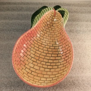 C.A. Mosaik Ziegel Birnenförmige Schale Verwendung für Süßigkeiten, Nüsse, Dip, Schmuck usw... - Bild 1 von 18