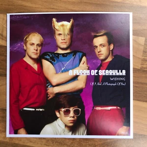 A Flock of Seagulls Wishing 45 7" Vinyl single record with unique Sleeve - Picture 1 of 7
