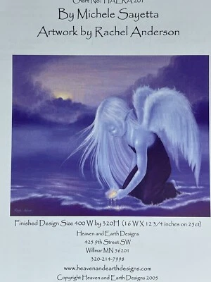 Heaven & Earth Designs Angelic Cross Stitch Pattern Chart HAERA201 Unused  - Image 1 of 4