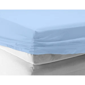 LOW PRICED Luxury BLUE Poly Fitted Bed Sheet King Size  RRP 15.99 Now Only £7.99 - Picture 1 of 1