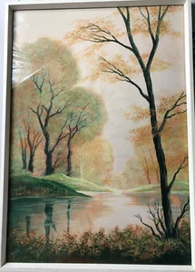 A Wilkinson Watercolour  - Woodland Stream, Lake & Trees - Great light - Framed  - Picture 1 of 8